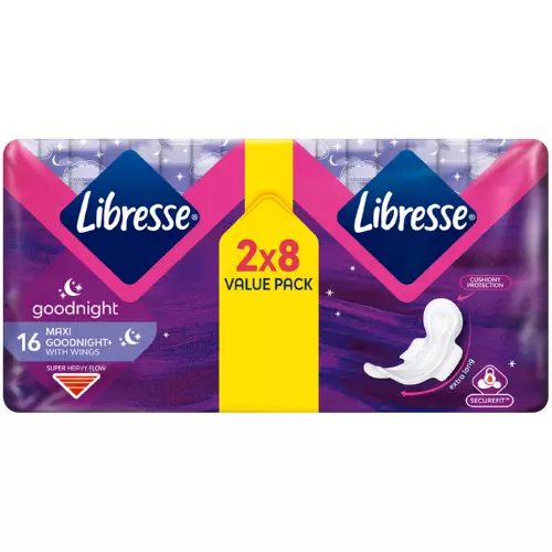 Libresse Goodnight Maxi Goodnight 16 Pads Libresse Goodnight Maxi Goodnight 16 Pads