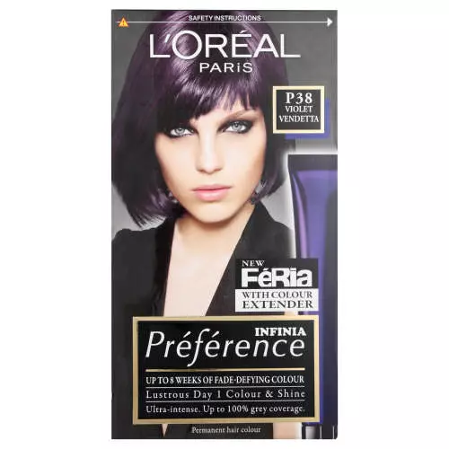 L'Oreal Ifinia Preference Permanent Hair Colour Deep Purple P38