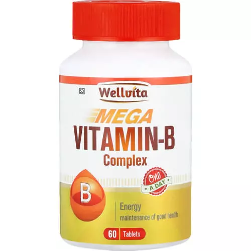 Wellvita Vitamin B Complex Tablets 60 Tablets Wellvita Vitamin B Complex Tablets 60 Tablets