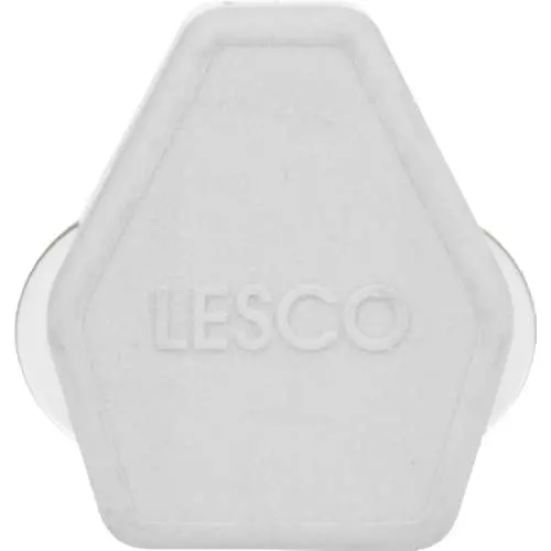Three Pin Appliance Connector White Plug Top