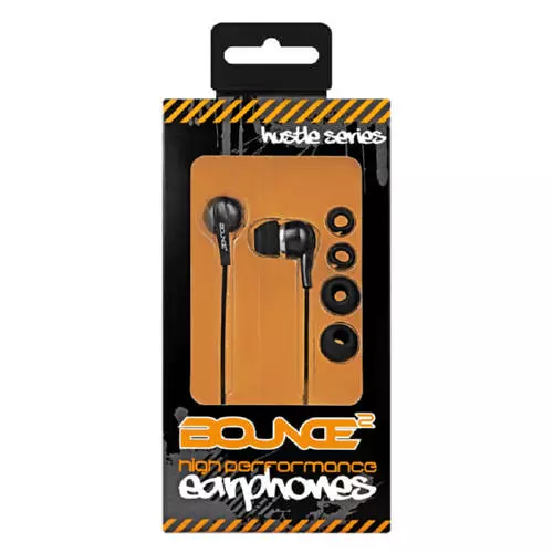 Bounce Hustle Series Earphones Black Bounce Hustle Series Earphones Black