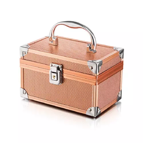 Clicks Cosmetic Case Copper Aluminium Medium 18x11x11cm