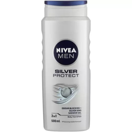 Nivea Men Silver Protect Shower Gel 500ml