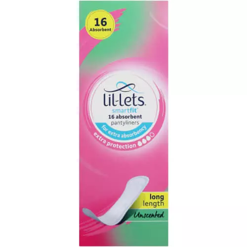 Lil-Lets Protection Plus Long Pantyliners Unscented 16 Pantyliners Lil-Lets Protection Plus Long Pantyliners Unscented 16 Pantyliners