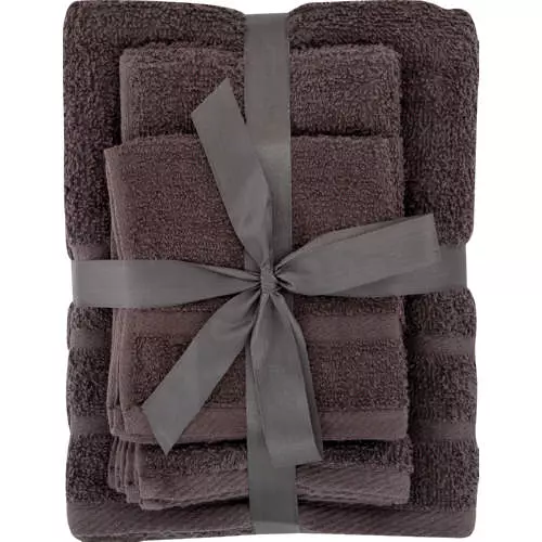 Clicks Towel Set Charcoal 6 Piece