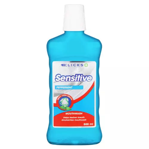Clicks Sensitive Mouthwash 500ml Clicks Sensitive Mouthwash 500ml
