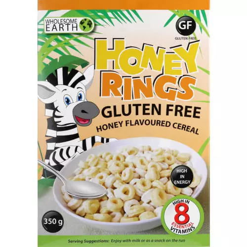 Wholesome Earth Gluten Free Honey Rings Cereal 350g Wholesome Earth Gluten Free Honey Rings Cereal 350g