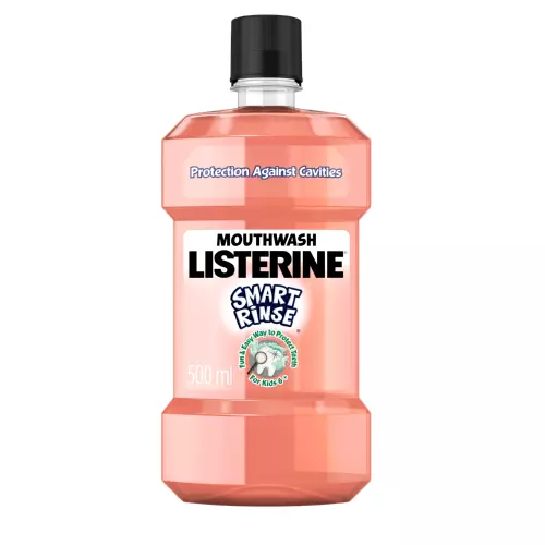 Listerine Mouthwash Smart Rinse Mild Berry 500ml Listerine Mouthwash Smart Rinse Mild Berry 500ml