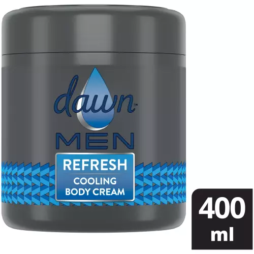 Dawn MEN Refresh Moisturising Body Cream For Dry Skin 400ml