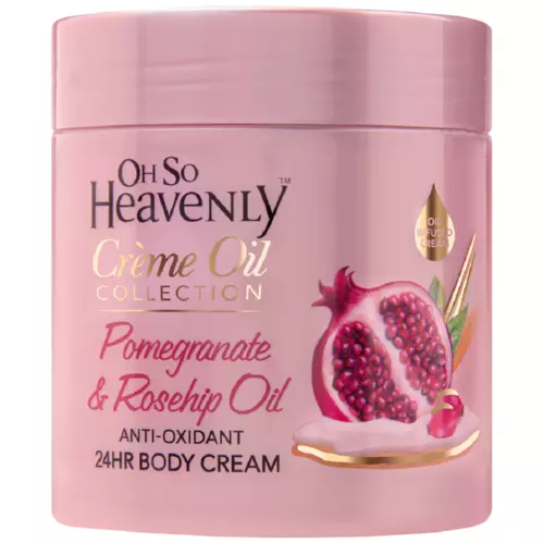 Oh So Heavenly Creme Oil Body Cream Pomegranate & Rosehip Oil 470ml