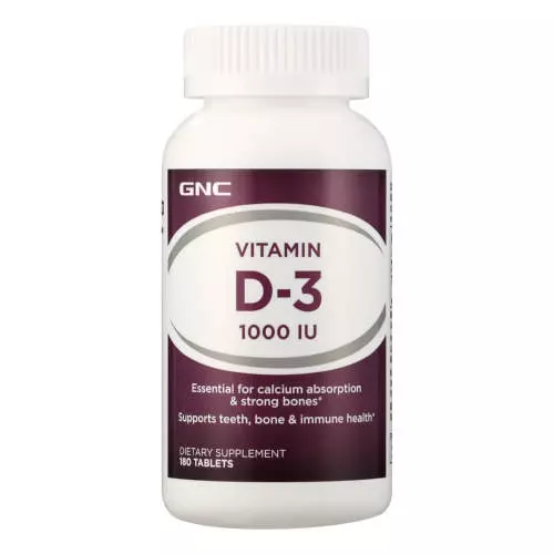 GNC Vitamin D3 Tablets 180 Tablets GNC Vitamin D3 Tablets 180 Tablets