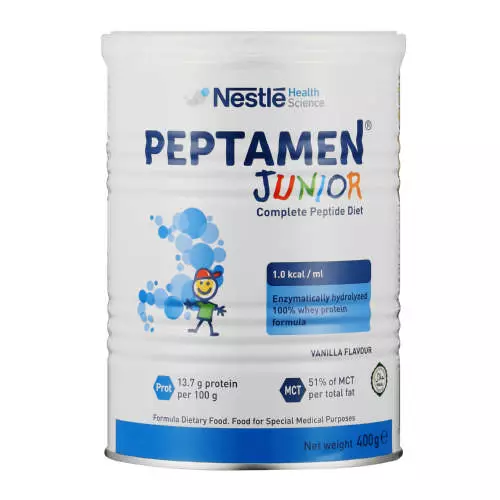 Nestlé Peptamen Junior Complete Peptide Diet Vanilla 400g Nestlé Peptamen Junior Complete Peptide Diet Vanilla 400g
