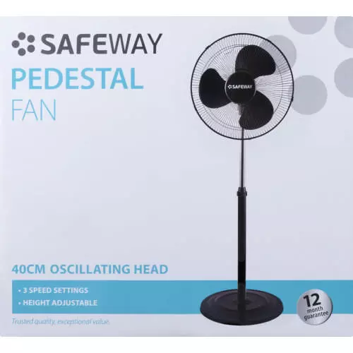 Safeway Pedestal Fan Black