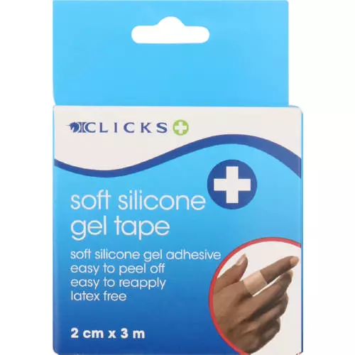 Clicks Silicone Gel Tape 2Cm x 3M