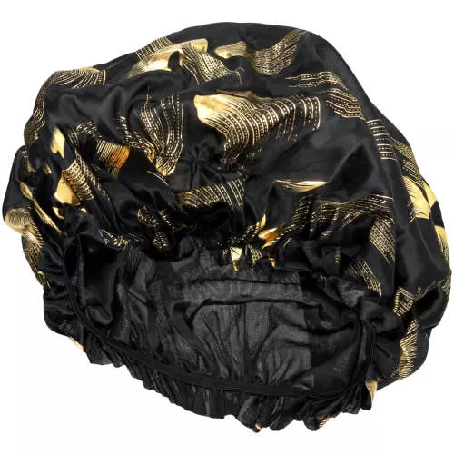 Origa Beauty Hair Bonnet Black & Gold Origa Beauty Hair Bonnet Black & Gold