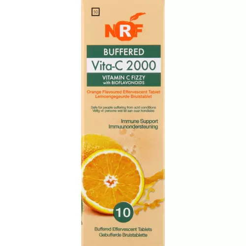 NRF Vitamin C-Buffered Fizzy Tablets 10 Tablets