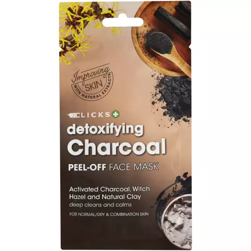 Clicks Detoxifying Peel Off Face Mask Charcoal 10ml Clicks Detoxifying Peel Off Face Mask Charcoal 10ml