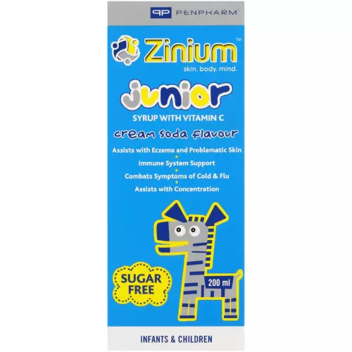 Zinium Junior Syrup Diabetic Suger Free 200ml Zinium Junior Syrup Diabetic Suger Free 200ml