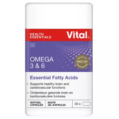 Vital Omega 3 & 6 Concentrate 30 Capsules
