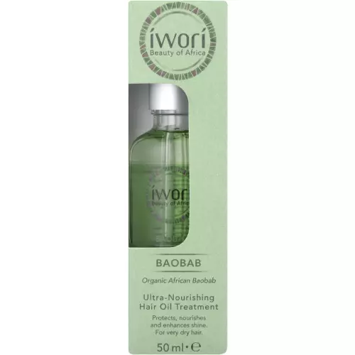Iwori Ultra Shine Hair Oil Baobab 50ml Iwori Ultra Shine Hair Oil Baobab 50ml