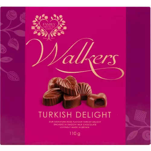 Walkers Milk Chocolate Turkish Delights 110g Walkers Milk Chocolate Turkish Delights 110g