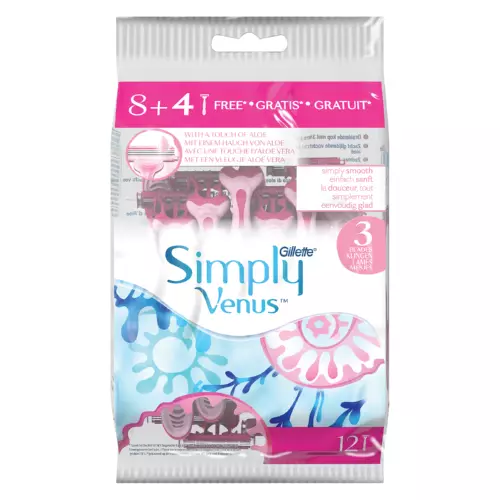 Gillette Venus Simply Venus Disposable Razors 12's