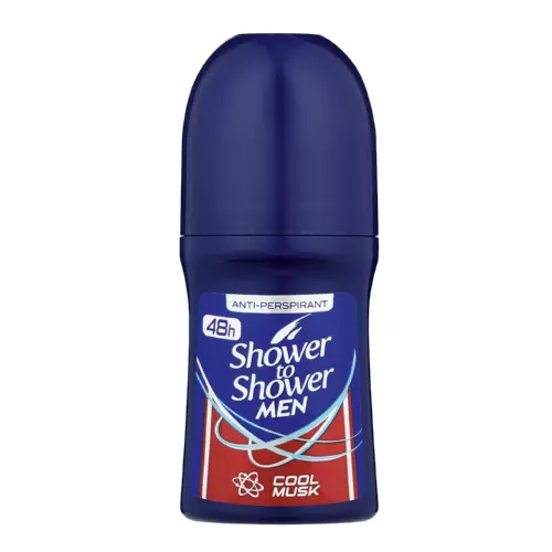 Shower To Shower Mens Roll-On Cool Musk 50ml