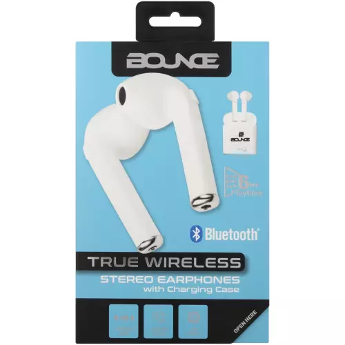 Bounce Clef Series Bluetooth Earpods White Bounce Clef Series Bluetooth Earpods White
