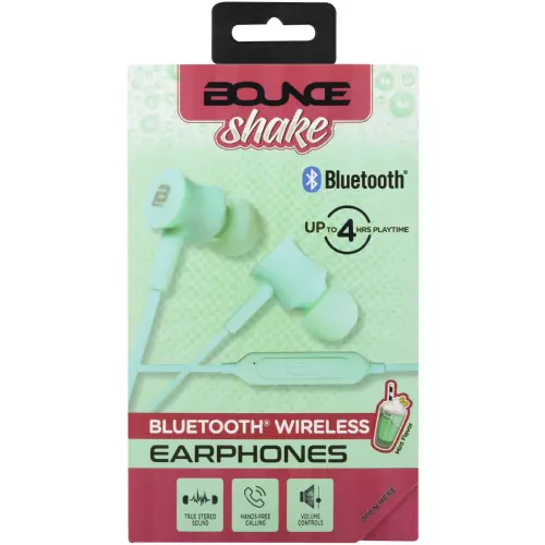 Bounce Shake Series Aux Earphones Mint Bounce Shake Series Aux Earphones Mint