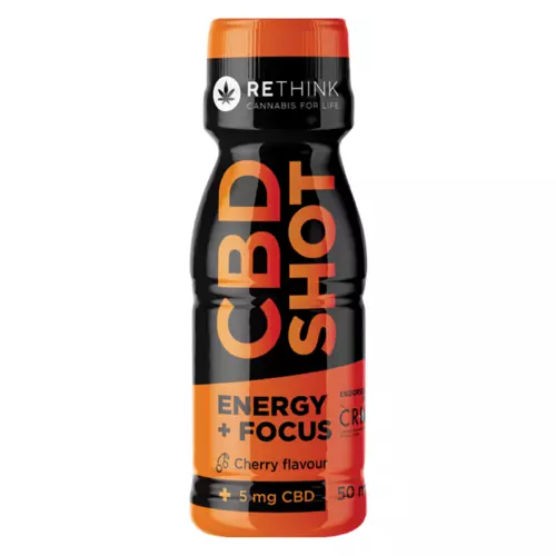 Rethink CBD Energy & Focus Shot 5mg 50ml Rethink CBD Energy & Focus Shot 5mg 50ml