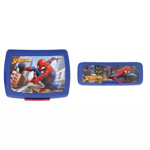 Marvel Spiderman Lunch Box & Pencil Case