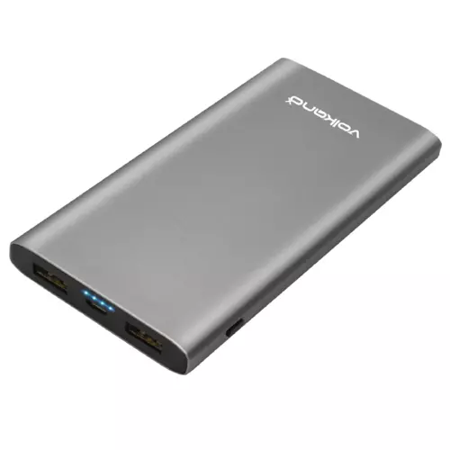 Volkano Brawn Series 8000 mAh Power Bank Silver Volkano Brawn Series 8000 mAh Power Bank Silver