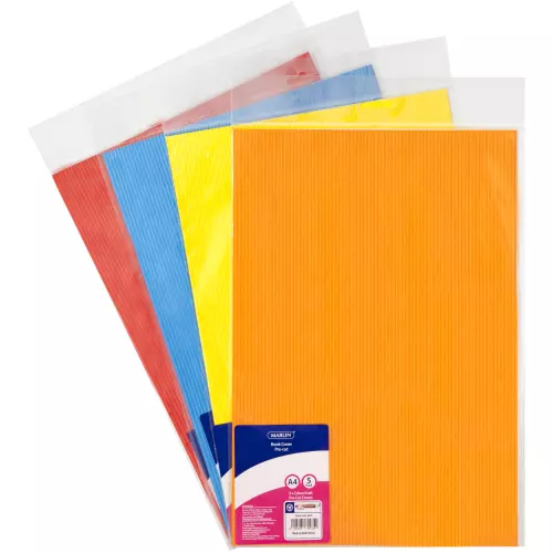 Marlin Colour Kraft Precut Book Covers A4 5 Covers