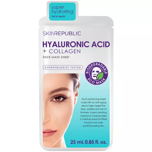 Skin Republic Hyaluronic Acid+ollagen Face Mask Sheet