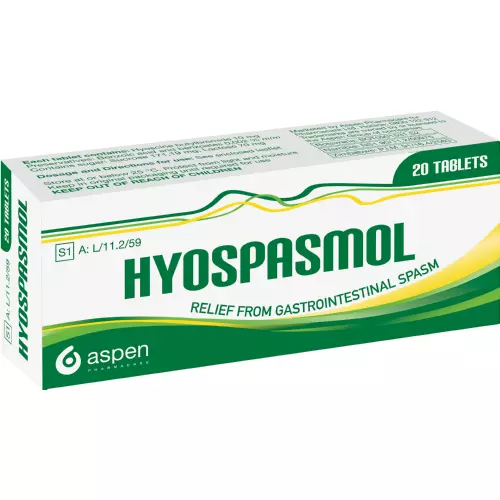 Hyospasmol 10mg Tablets 20 Tablets Hyospasmol 10mg Tablets 20 Tablets