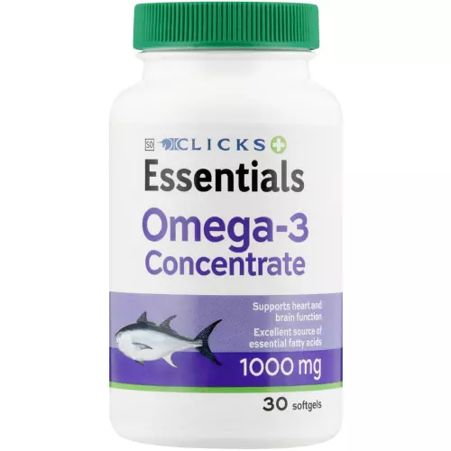 Omega Essential 💰 Essentials Omega 3 Concentrate 1000mg Tablets 30 Tablets from Clicks ...
