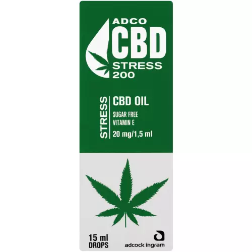 Adco CBD Oil 20mg Drops Stress 15ml