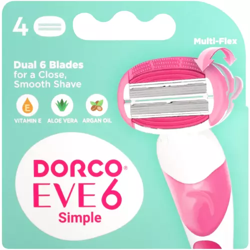 Dorco Eve 6 Cartridges (4 Piece) Dorco Eve 6 Cartridges (4 Piece)