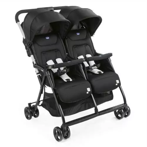 Chicco Double Buggy Ohlal Twin Stroller Black Chicco Double Buggy Ohlal Twin Stroller Black