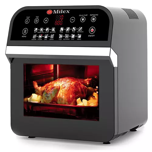 Milex Digital Hurricane Power Air Fryer Oven with Rotisserie 12L