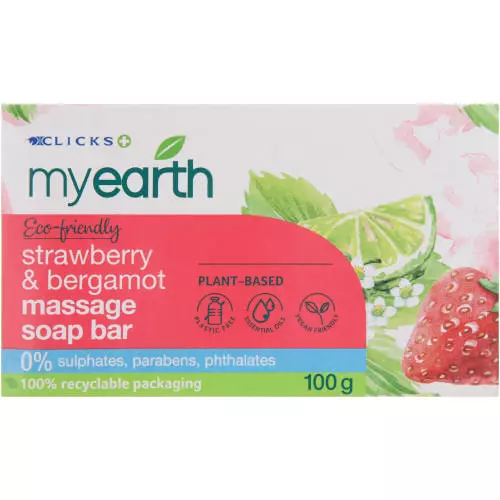 MyEarth Natural Soap Strawberry & Bergamot 100g