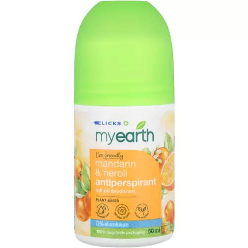 MyEarth Antiperspirant Roll-On Deodorant Mandarin & Neroli 50ml