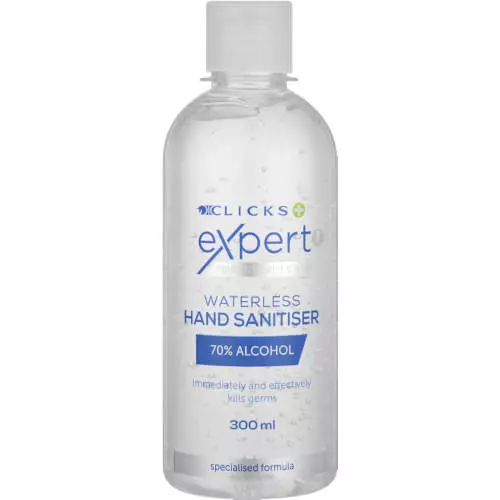 Clicks Expert Waterless Hand Sanitiser 70% Alcohol 300ml