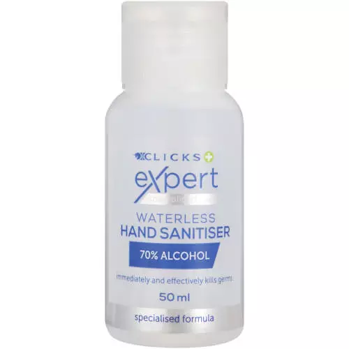 Waterless Hand Sanitiser 70% Alcohol 50ml Waterless Hand Sanitiser 70% Alcohol 50ml