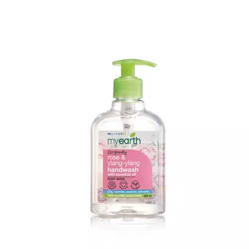 MyEarth Hand Wash With Essential Oil Rose & Ylang Ylang 250ml