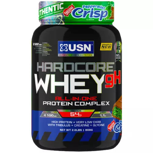 USN Hardcore Whey Peppermint Crisp 908g