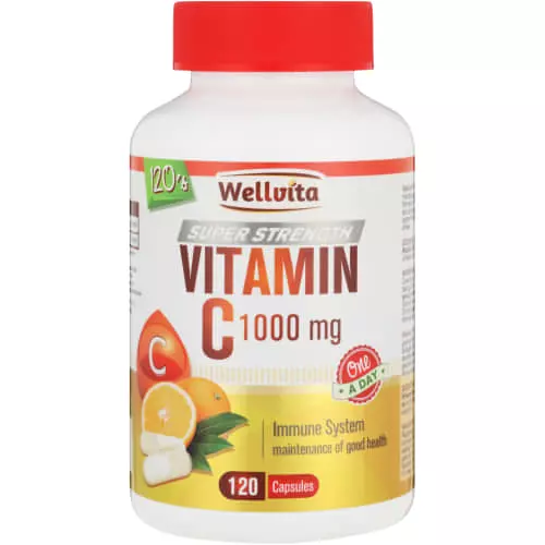Wellvita Vitamin C 1000mg 120 Capsules