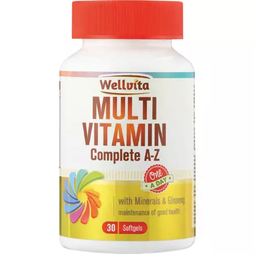 Wellvita Multi-Vitamin Complete A-Z 30 Softgels Wellvita Multi-Vitamin Complete A-Z 30 Softgels