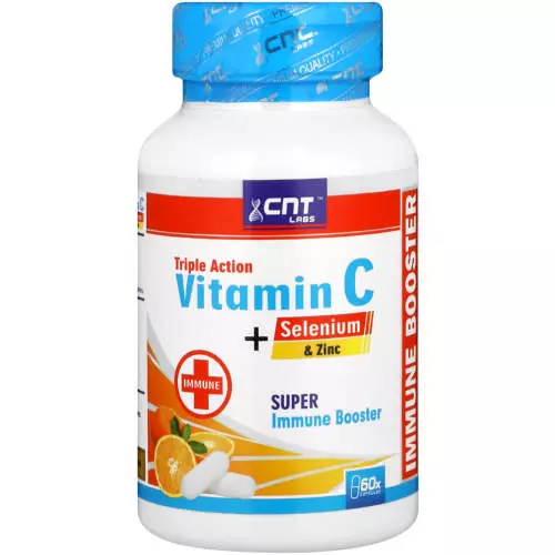 CNT Labs Triple Action Vitamin C + Selenium & Zinc 60 Capsules CNT Labs Triple Action Vitamin C + Selenium & Zinc 60 Capsules