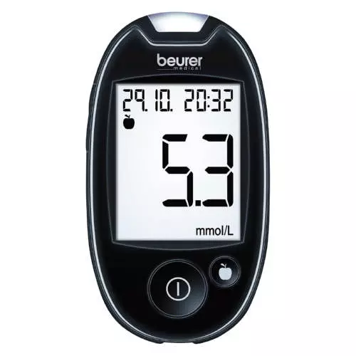Beurer GL 44 Diabetes Blood Glucose Monitor mmol/ L Black